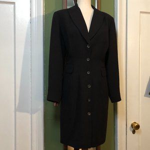 vintage black trench coat M/10 Tahari